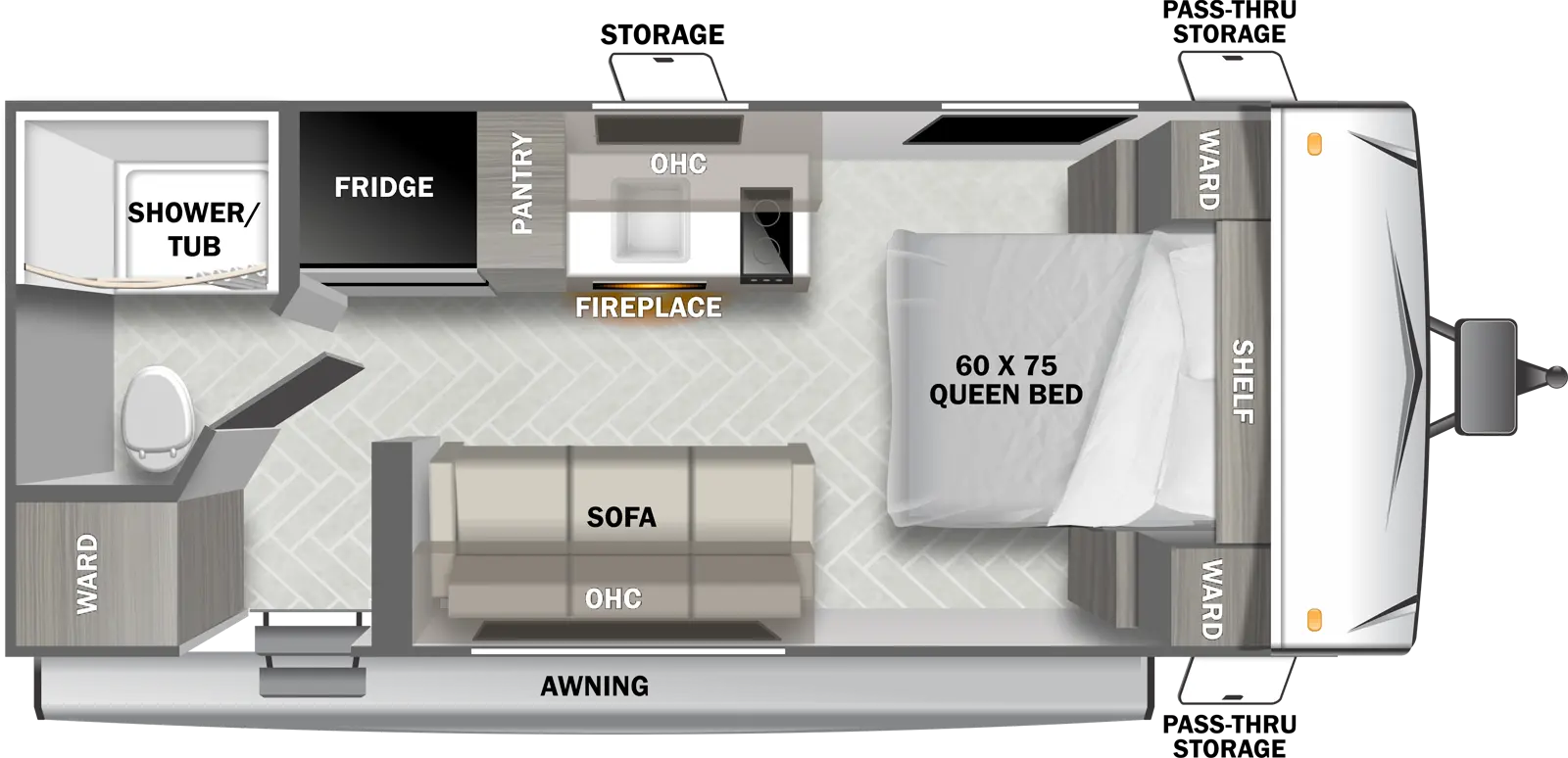 Evo Southwest 176BQCE Floorplan